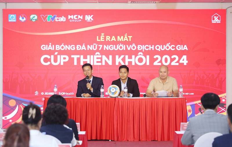 Ra mắt Giải bóng đá nữ 7 người Vô địch quốc gia Cúp Thiên Khôi 2024